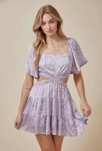 Purple Bandana Dress ￼
