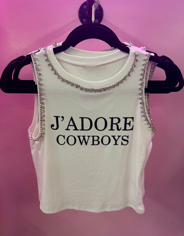 J’ Adore Cowboys Tank Top