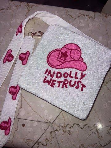In Dolly We Trust Square Bag