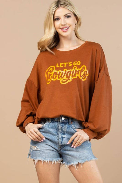 Let’s Go Cowgirls Graphic Sweatshirt