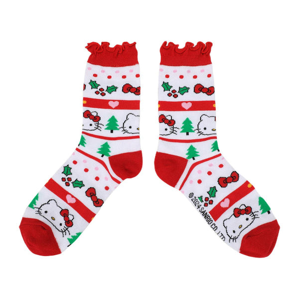 Hello Kitty Christmas 3 Pair Crew Box Set