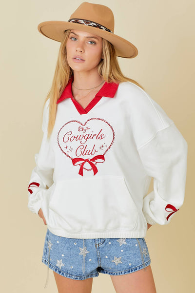 Cowgirl club Embroider Top