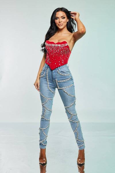 Velvet Red Corset