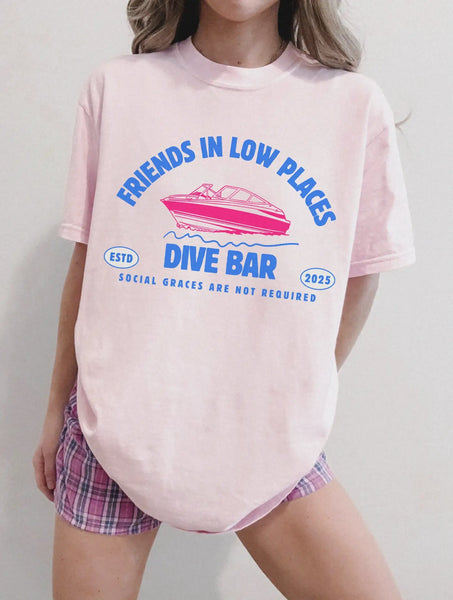 Dive Bar Summer Boating Graphic Tee