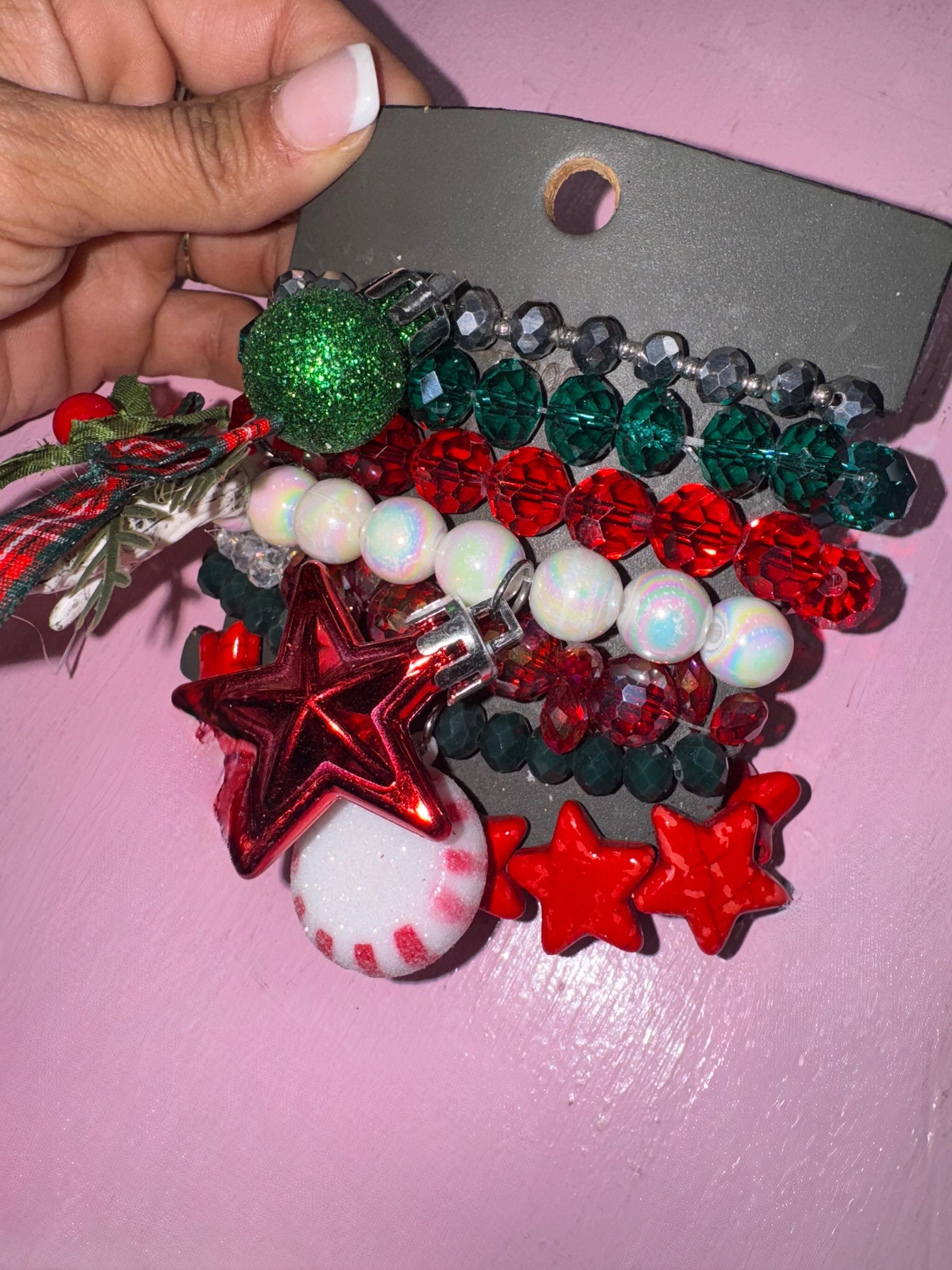 “Merry & Bright” Christmas Bracelet Stack