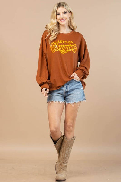 Let’s Go Cowgirls Graphic Sweatshirt