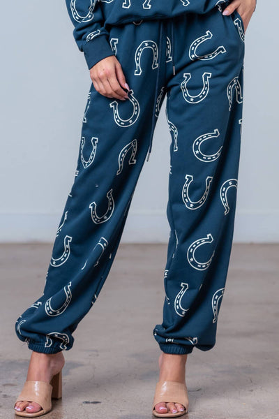 Horseshoe Navy Sweatpants