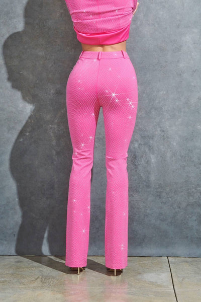 Pink Rhinestone Pant