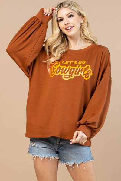 Let’s Go Cowgirls Graphic Sweatshirt