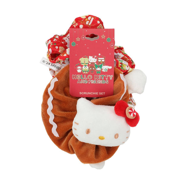 Hello Kitty Gingerbread 3-Piece Scrunchie Set