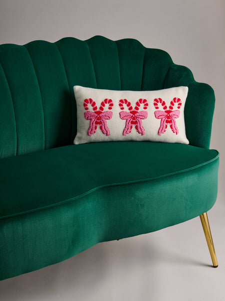 PRETTY CANDY CANE PILLOW