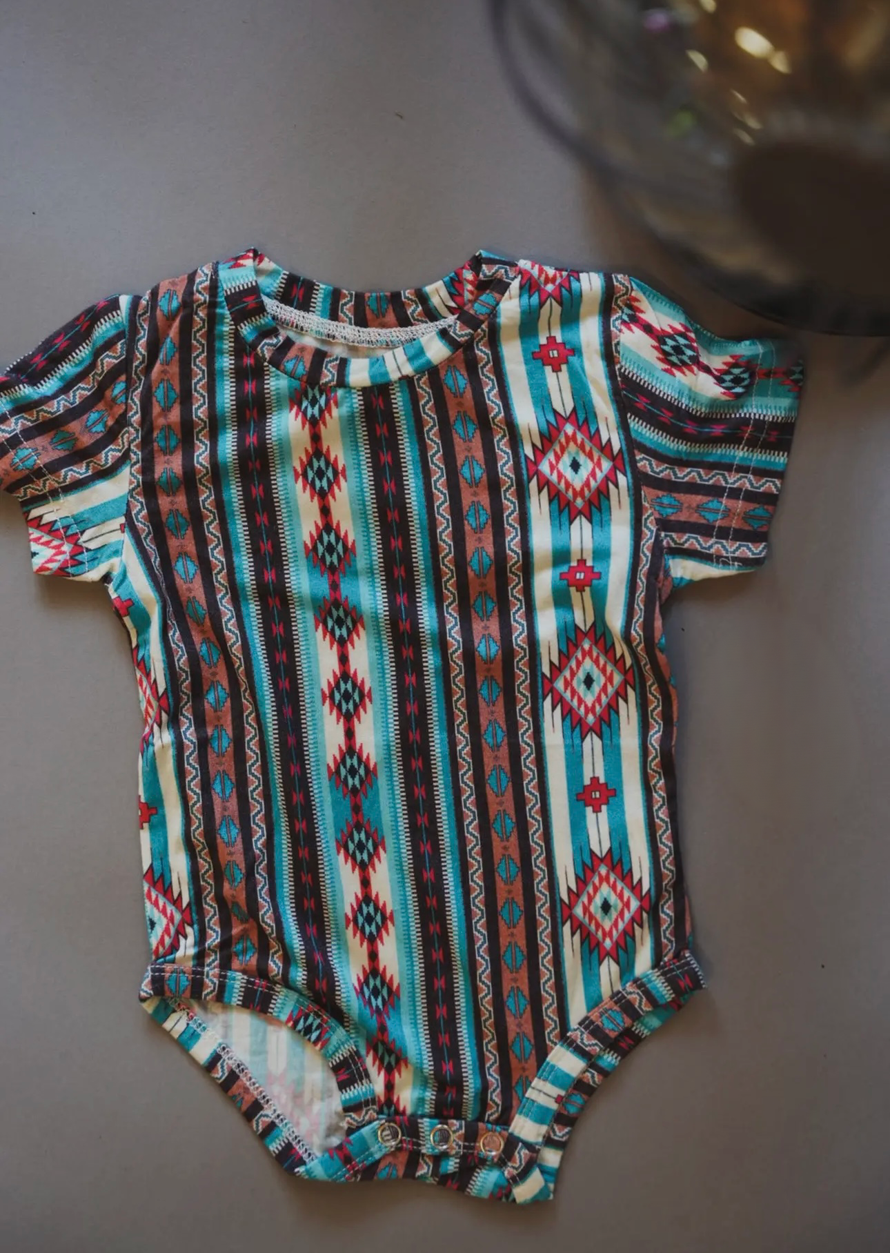 Baby Blue Western Onesie