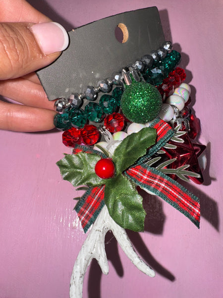 “Merry & Bright” Christmas Bracelet Stack
