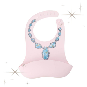 Pink Bib with Blue Lariat