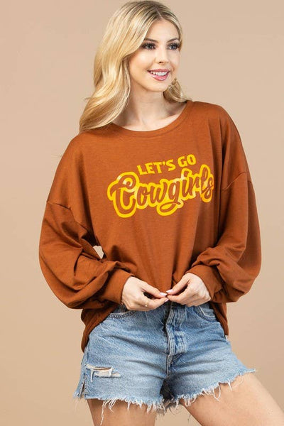 Let’s Go Cowgirls Graphic Sweatshirt