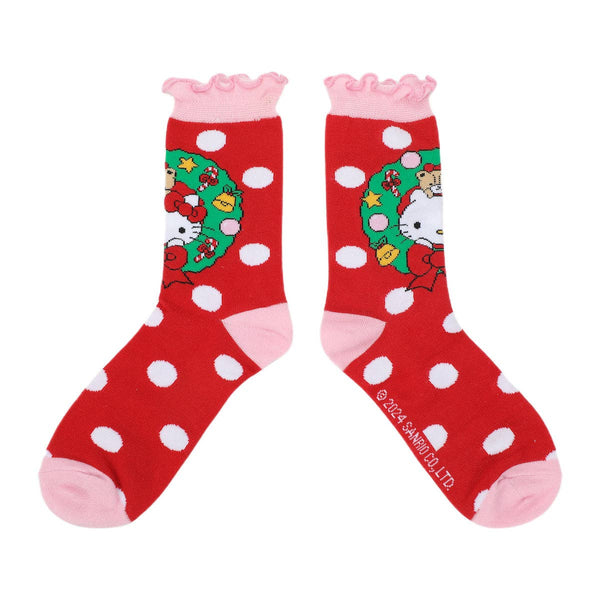 Hello Kitty Christmas 3 Pair Crew Box Set