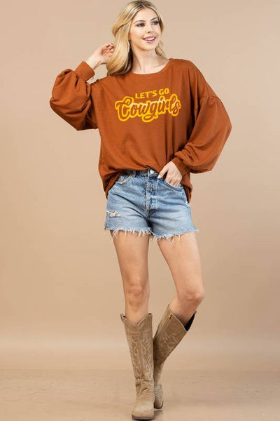 Let’s Go Cowgirls Graphic Sweatshirt