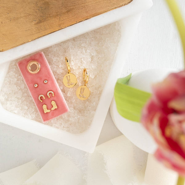 Velvet Earrings Gift Set - Boot