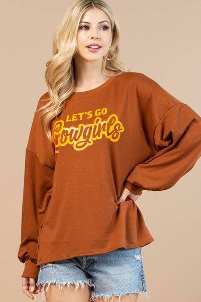 Let’s Go Cowgirls Graphic Sweatshirt