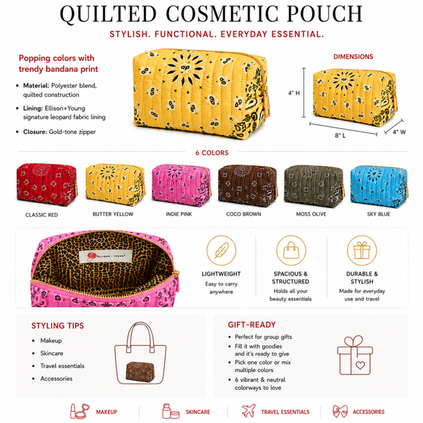 Bandana Cosmetic/Travel Case