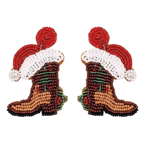 Christmas Boot Earrings