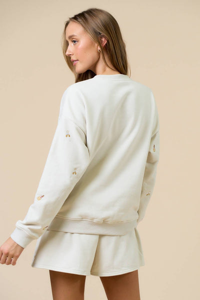 Embroidered Champagne Set Brown