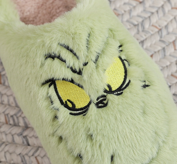 Grinch Fuzzy Slippers