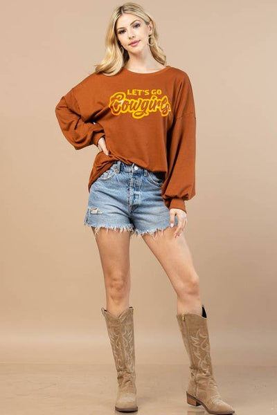Let’s Go Cowgirls Graphic Sweatshirt