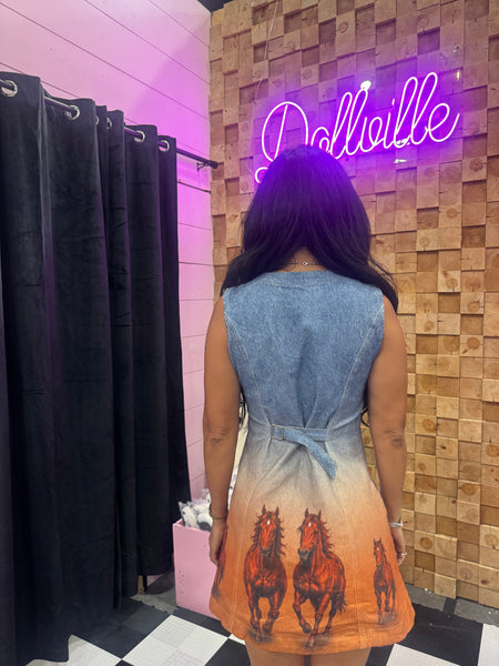 Run Wild Horse Dress