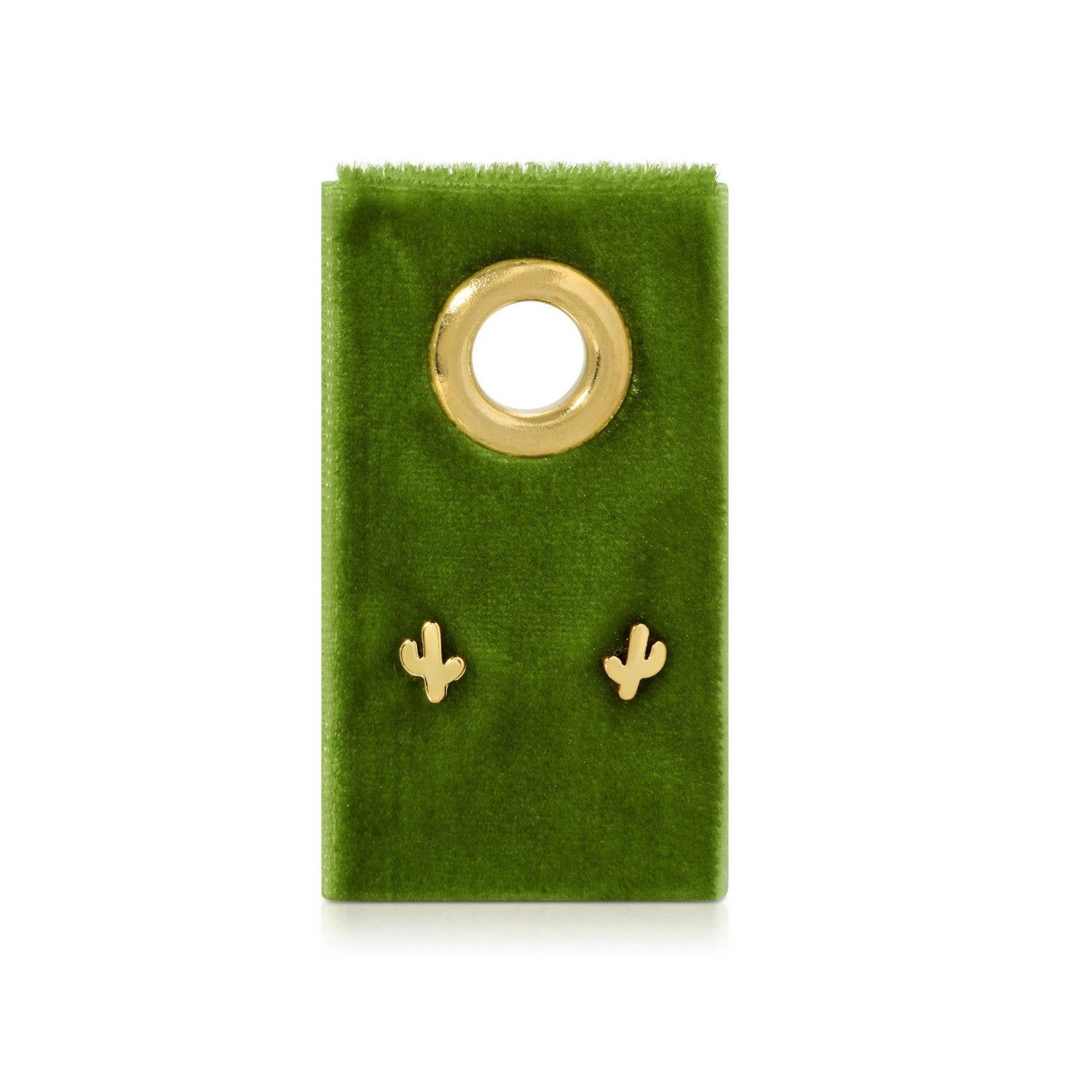 Cactus Studs on Velvet Gift Tag