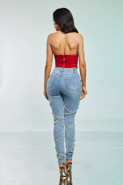 Velvet Red Corset