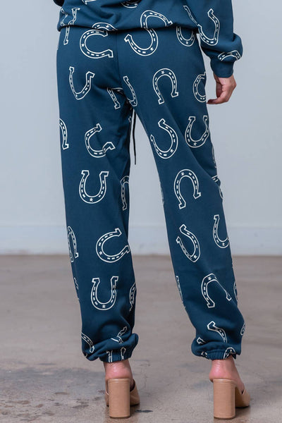 Horseshoe Navy Sweatpants