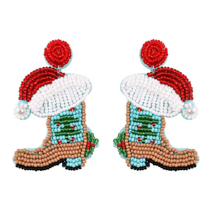 Christmas Boot Earrings