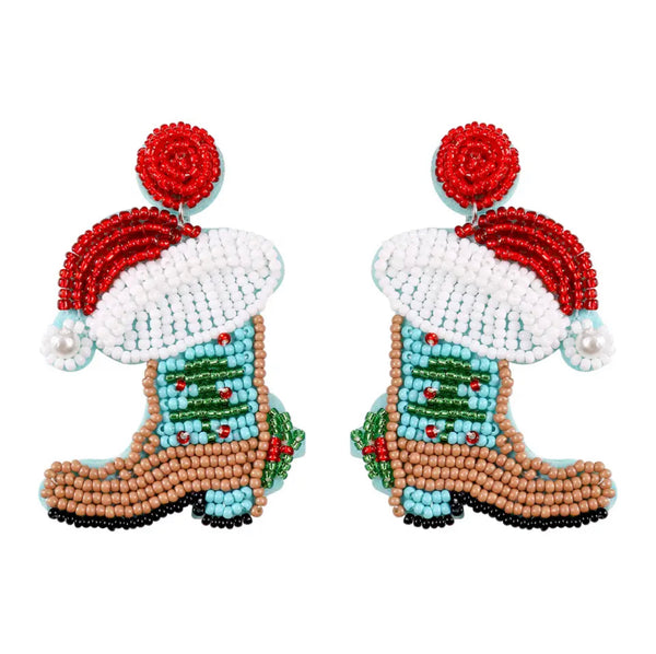 Christmas Boot Earrings