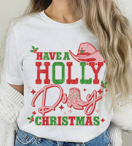 Holly Dolly Holiday Tee