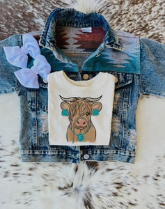 Kids Highland Cow Tee