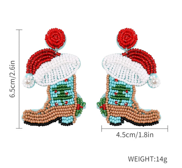 Christmas Boot Earrings