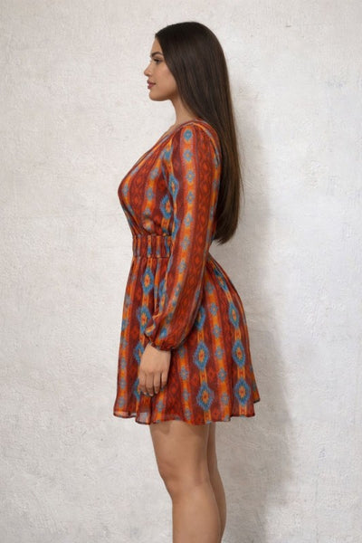 Western Print Dress