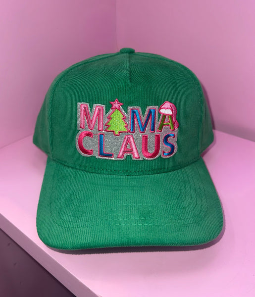 “Mama Claus” Corduroy Hat
