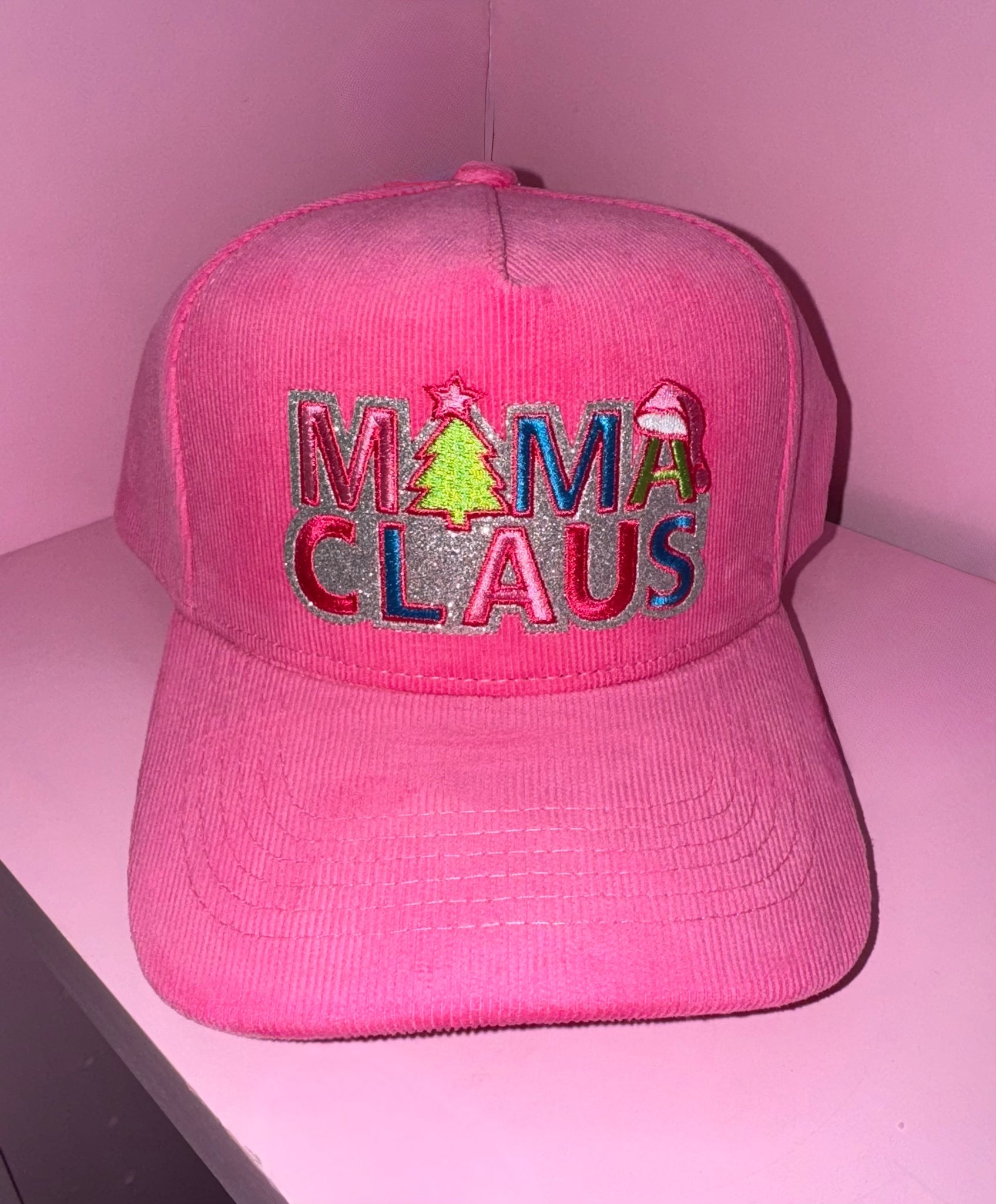 “Mama Claus” Corduroy Hat