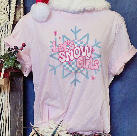 Let’s Snow Girls Holiday Tee