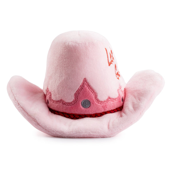 Pink Dog Cowgirl Hat Toy