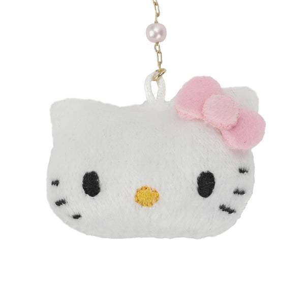 Hello Kitty Heart & Pearls Plush Earrings