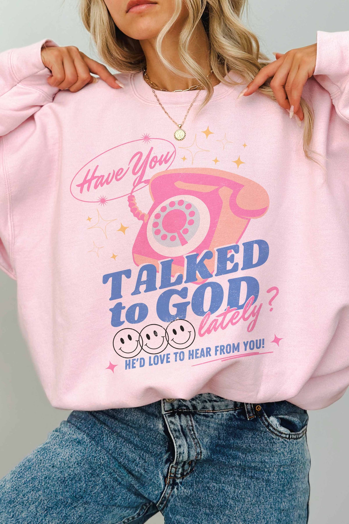 Talked To God Oversized Sweatshirt