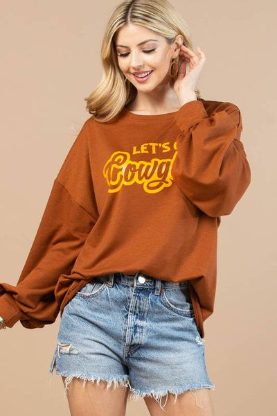 Let’s Go Cowgirls Graphic Sweatshirt