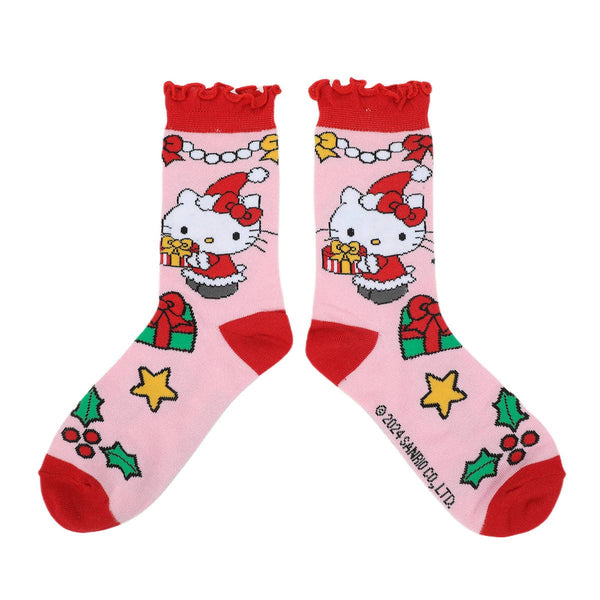 Hello Kitty Christmas 3 Pair Crew Box Set