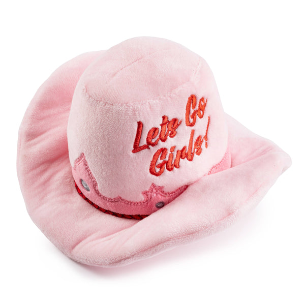 Pink Dog Cowgirl Hat Toy