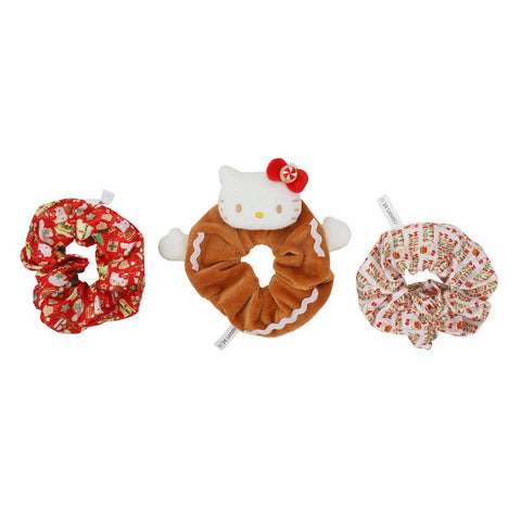 Hello Kitty Gingerbread 3-Piece Scrunchie Set