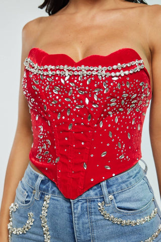 Velvet Red Corset