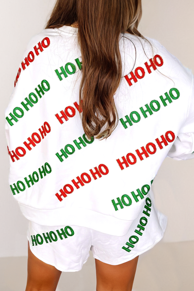 Christmas HOHOHO Pullover and Shorts Set